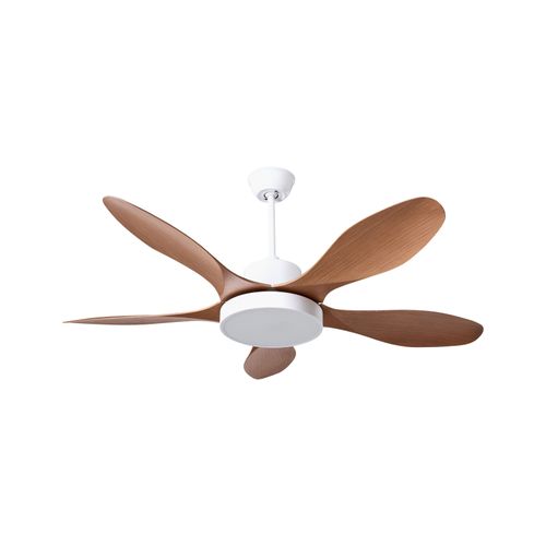 Ventilateur De Plafond Avec Lampe Barbet Avec Télécommande LED Marron Clair