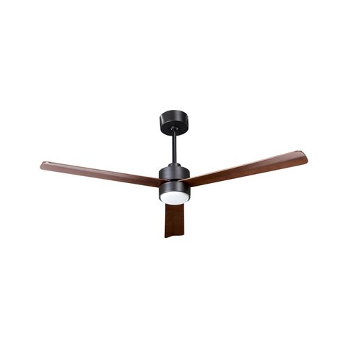 Ventilateur De Plafond Avec Lampe Jeremy Avec Télécommande LED Marron