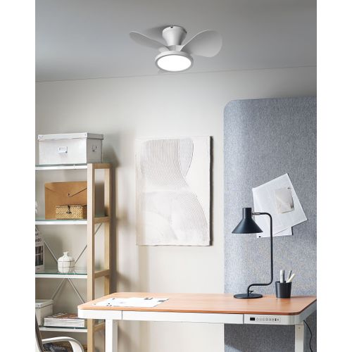 Ventilateur De Plafond Avec Lampe Punti Avec Télécommande LED Blanc