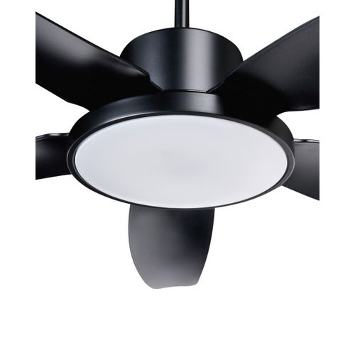Ventilateur De Plafond Avec Lampe Louvet Avec Télécommande LED Noir