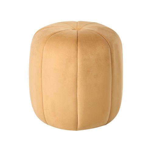 Pouf Selby Velours Moutarde