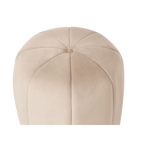 Pouf Selby Velours Beige