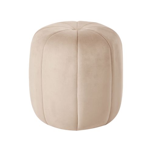Pouf Selby Velours Beige