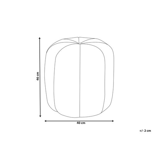 Pouf Selby Velours Beige