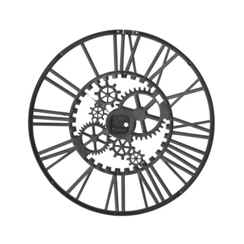 Horloge Murale Petrer 60 Cm Métal Noir