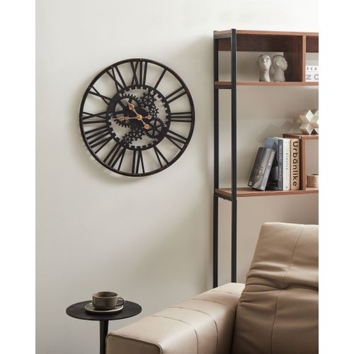 Horloge Murale Petrer 60 Cm Métal Noir