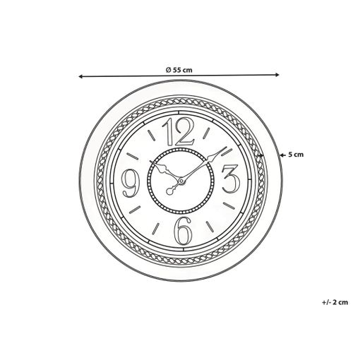 Horloge Murale Alboi 55 Cm Noir