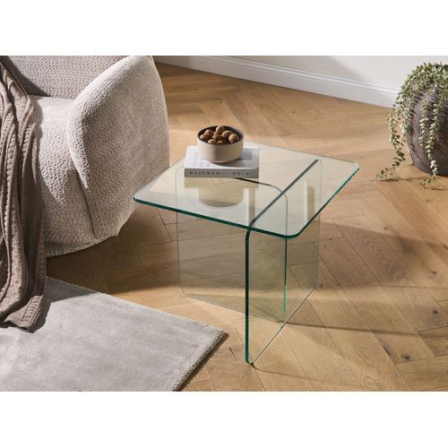 Table D'appoint Amisk Verre De Sécurité Transparent
