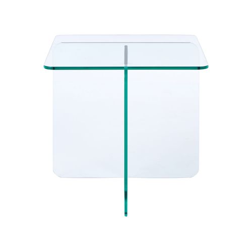 Table D'appoint Amisk Verre De Sécurité Transparent