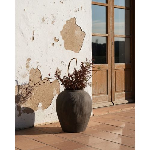 Vase à Fleurs Katerini 40 Cm Marron