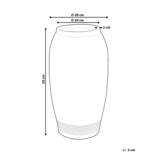 Vase à Fleurs Argino 50 Cm Gris