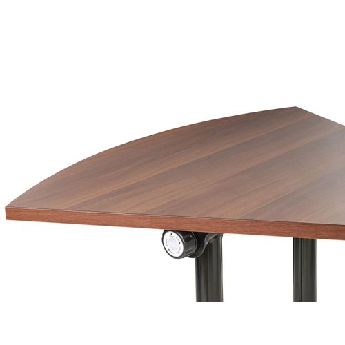 Module De Bureau D'angle Pliable Cavi Marron Foncé 90 Cm 64 Cm