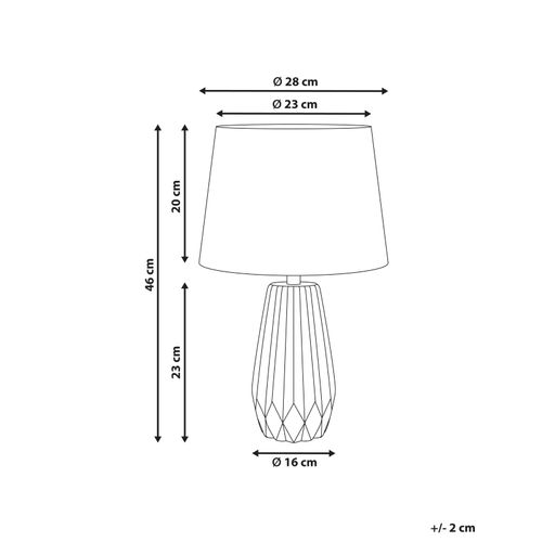 Lampe à Poser Montagua Céramique Gris