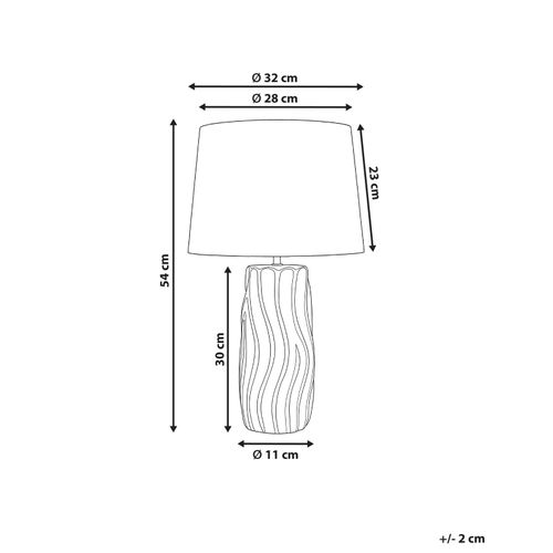 Lampe à Poser Patuca Céramique Blanc