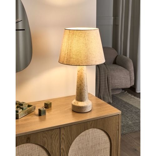 Lampe à Poser Humuya Céramique Beige Clair