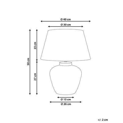 Lampe à Poser Barton Céramique Marron