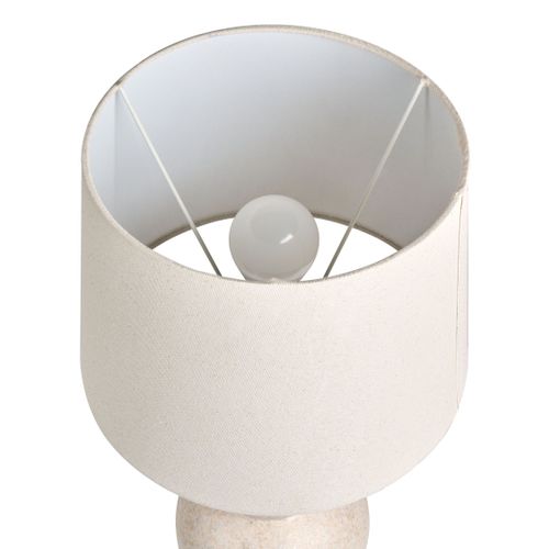 Lampe à Poser Charges Céramique Beige Clair