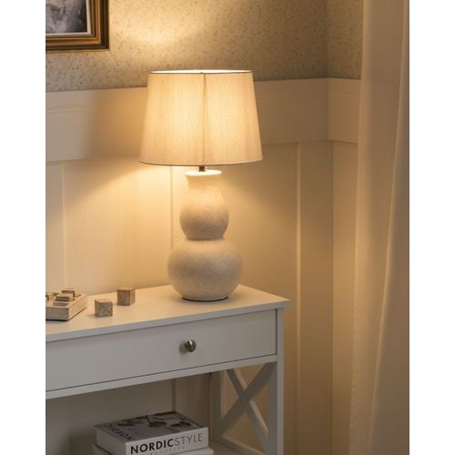 Lampe à Poser Charges Céramique Beige Clair