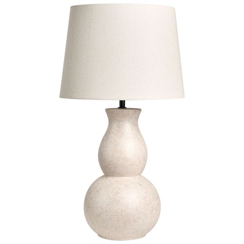 Lampe à Poser Charges Céramique Beige Clair
