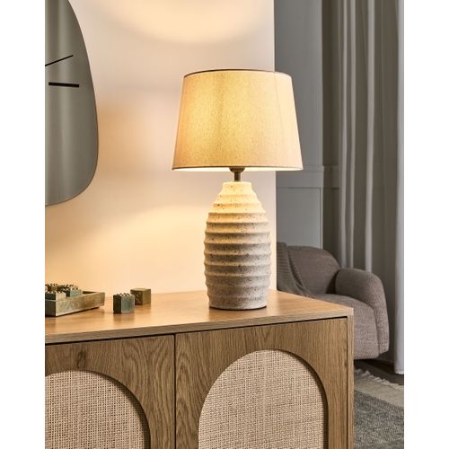 Lampe à Poser Billy Céramique Blanc Cassé