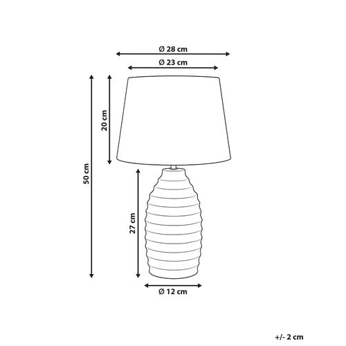 Lampe à Poser Billy Céramique Blanc Cassé
