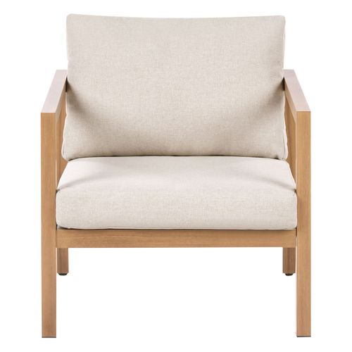 Ensemble De Salon De Jardin Avec Table 5 Places Oneta Métal Marron Clair