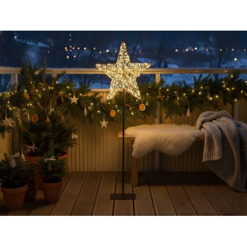 Décoration Extérieure LED Sannan Étoile 110 Cm Noir