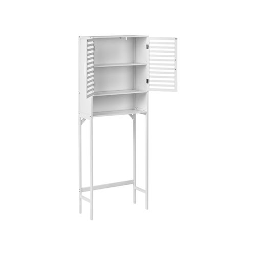Meuble Haut Okarche Bambou 63 Cm Blanc