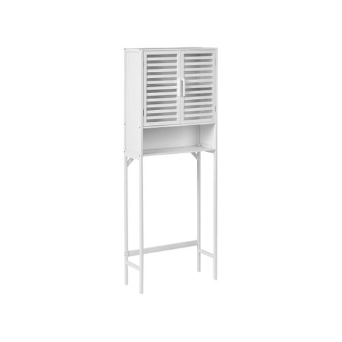 Meuble Haut Okarche Bambou 63 Cm Blanc