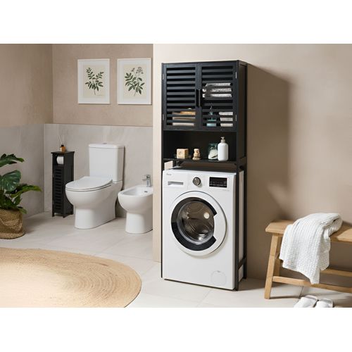 Meuble Haut Okarche Bambou 63 Cm Noir