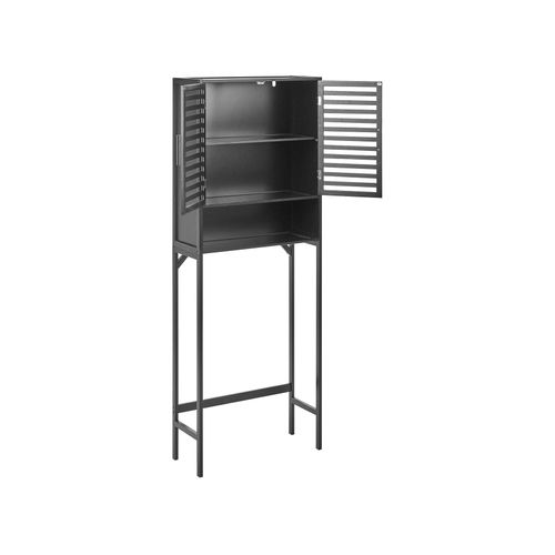 Meuble Haut Okarche Bambou 63 Cm Noir