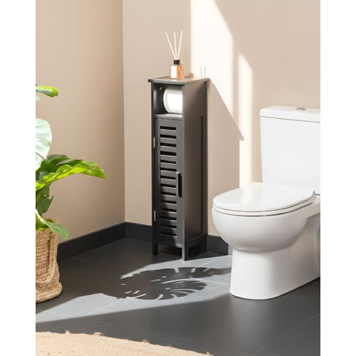 Etagère à Papier Toilette Olathe Bambou Noir