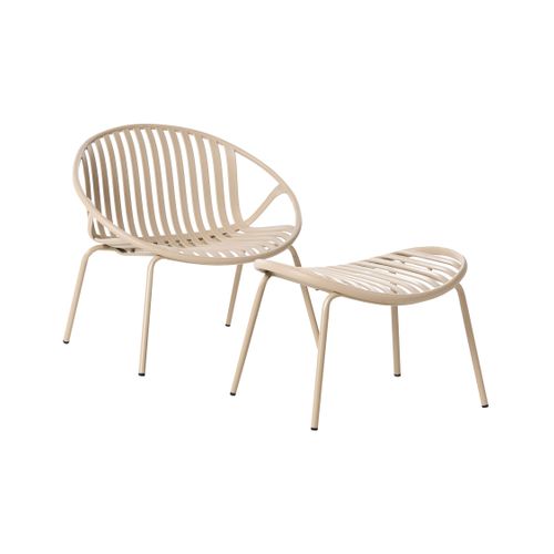 Lot De 2 Chaises De Jardin Casperia Beige Sable