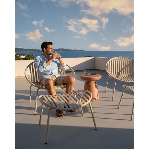 Lot De 2 Chaises De Jardin Casperia Beige Sable