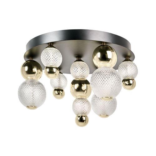 Plafonnier à LED Sora Verre Doré