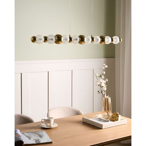 Lampe LED Suspendue Sora Verre Doré