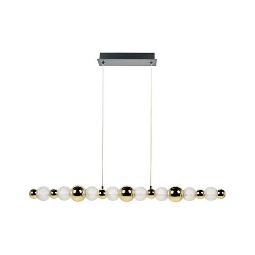 Lampe LED Suspendue Sora Verre Doré