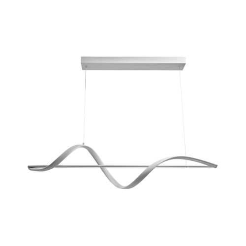 Lampe LED Suspendue Khutti Avec Variateur Métal Blanc