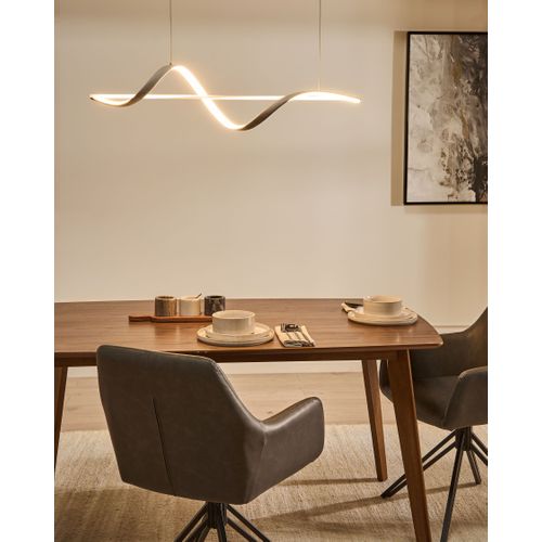 Lampe LED Suspendue Khutti Avec Variateur Métal Blanc