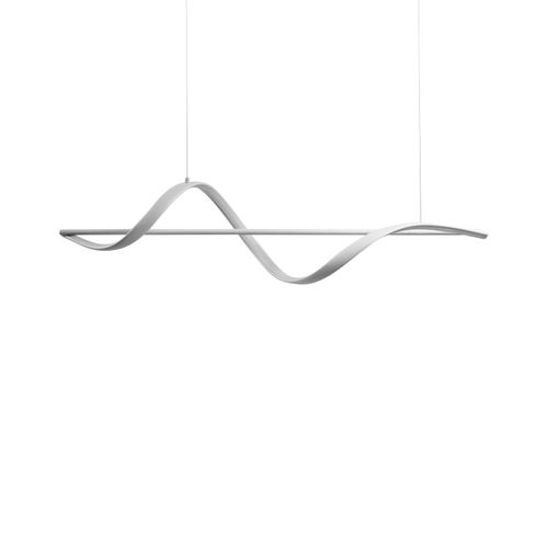 Lampe LED Suspendue Khutti Avec Variateur Métal Blanc