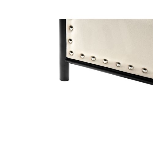 Lit Avec Sommier Métal Breuillet 180 X 200 Cm Noir