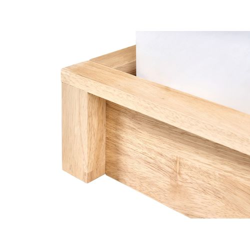 Lit Sans Tête De Lit Bois Antras 160 X 200 Cm Marron Clair