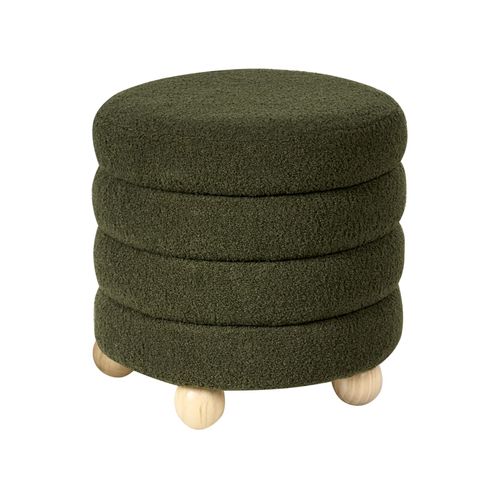 Pouf Chilly Bouclé Vert