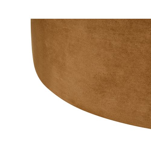 Pouf Millen Velours Marron Doré