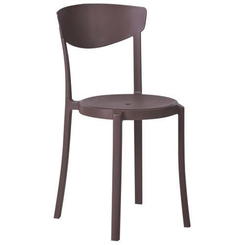 Lot De 4 Chaises De Jardin Vieste Marron