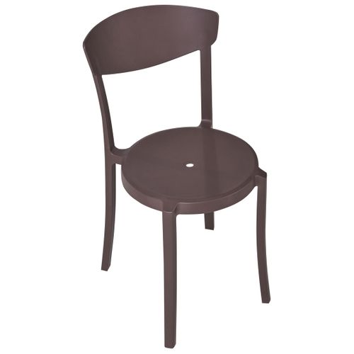 Lot De 4 Chaises De Jardin Vieste Marron