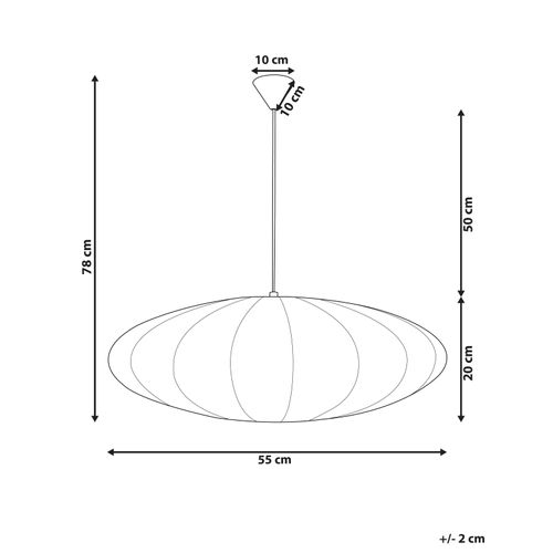 Lampe Suspension Guacara Blanc Cassé