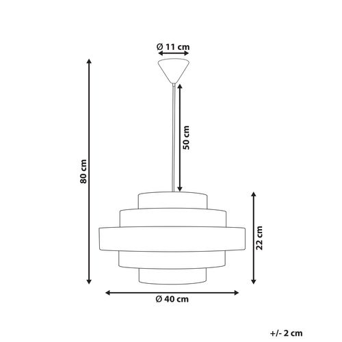 Lampe Suspension Erebato Lin Marron