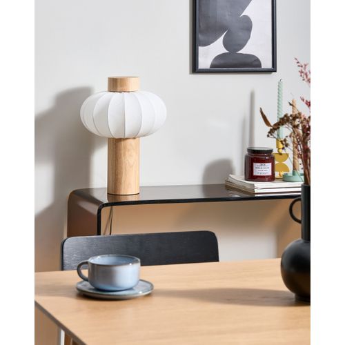 Lampe à Poser Abens Bois Marron Clair