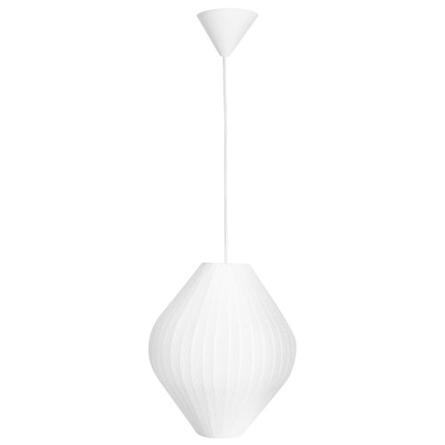 Lampe Suspension Alme Tissu Blanc